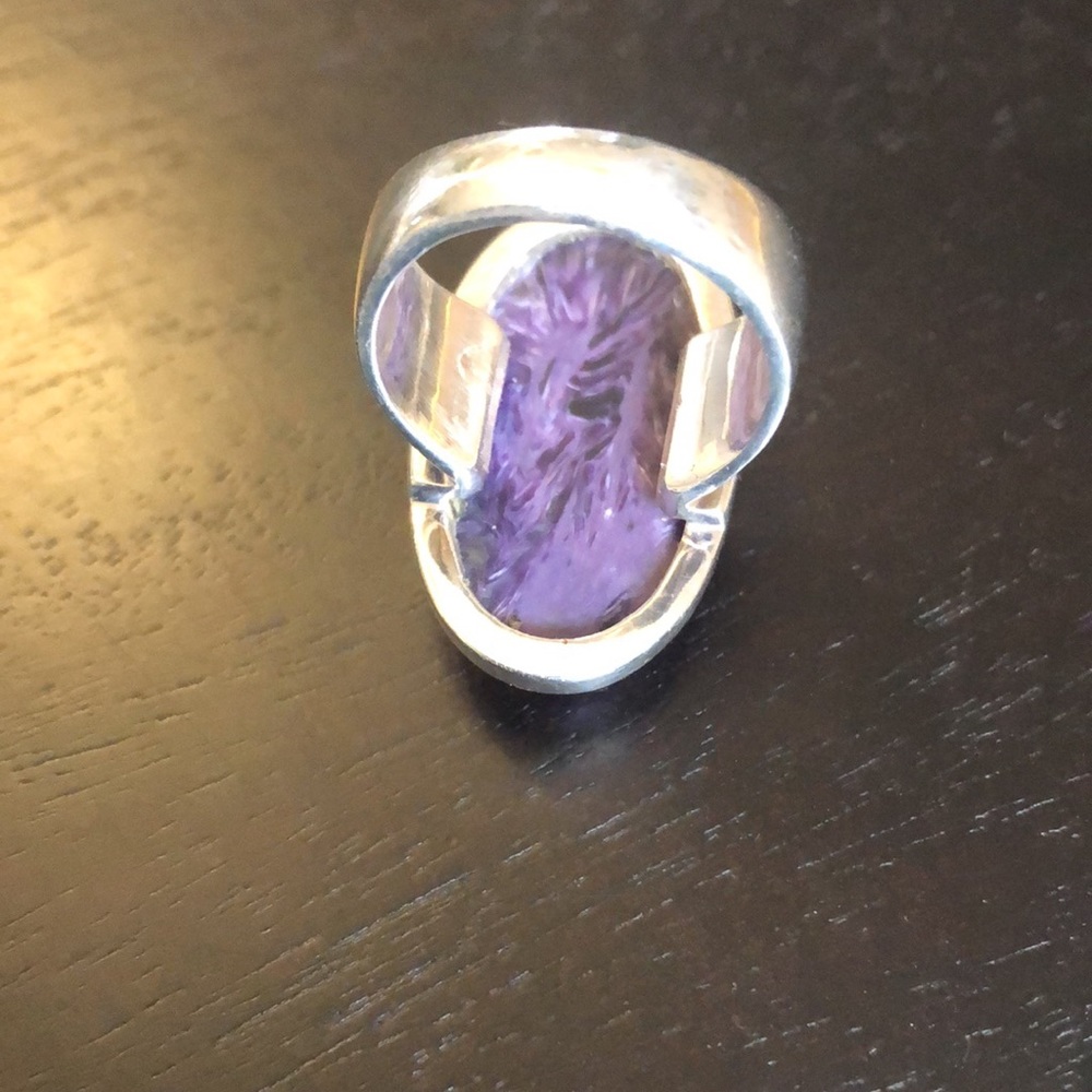 Sterling Silver Charoite Ring - image 5